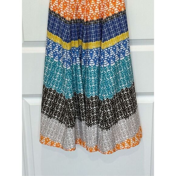 Eshakti A-Line Multi-Colored Tie Sleeve Dress Size 0 - Picture 3 of 7